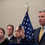 Police Commissioner and de Blasio Unveil Pilot Program For Cop Cams