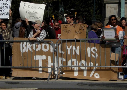 An Occupy Brooklyn rally last year