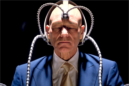 Why does Patrick Stewart even need Time Warner Cable? Hes Professor X! He can read minds. Surely thats better than DVRing that new Mindy Kaling show.