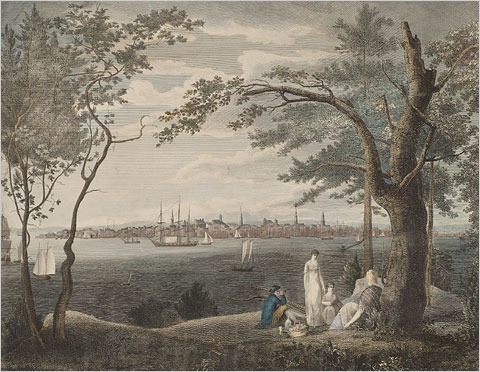 An 1802 View from the Brooklyn Shoreline