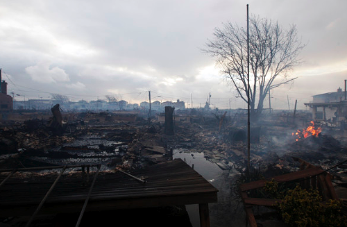 The devastation in Breezy Point