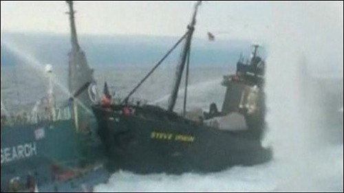 When ships collide!