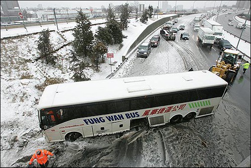 Fung Wah bus snow accident