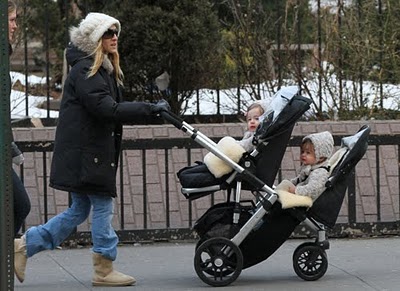 Celebrities! Theyre just like other celebrities! Sarah Jessica Parker UPPAbaby stroller celebrity