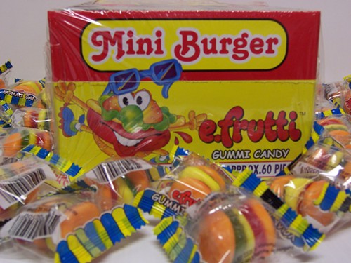 Gummi hamburger high-fructose corn syrup