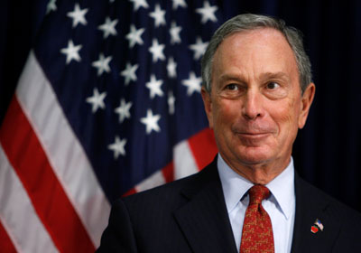 Mayor Michael Bloomberg smirk
