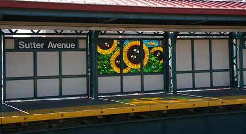 Sutter Avenue L train subway station