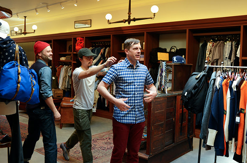 The middle-aged avowed Manhattanite goes vest shopping. The middle-aged avowed Manhattanite goes vest shopping.