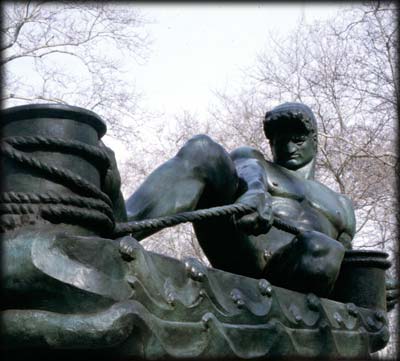 McGolrick Park Monitor sculpture war memorial