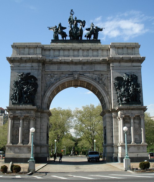 Soldiers and Sailors Monument Arch Grand Army Plaza Brooklyn war memorial