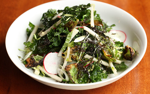 Kale salad at Battersby