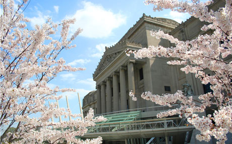 The cherry blossoms are gone, but its still quite a beautiful spot.