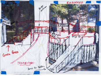 Thomas Hirschhorn, prepatory drawings