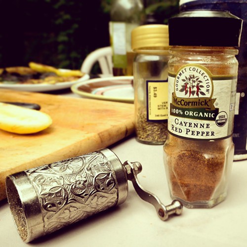 Of course Juan makes his own chicken rub.