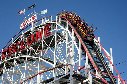 Coney Island Cyclone roller coaster Brooklyn