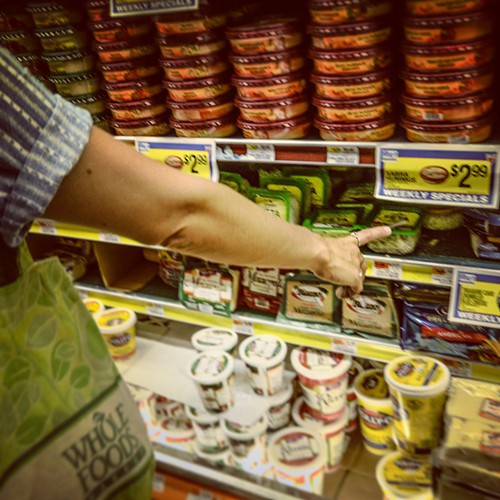 Teeny hesitantly settles for crumbled feta. Lizzie: “It’s good, though. I get it.”