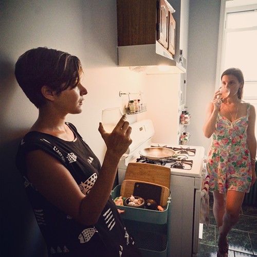 Jane, on creative on-the-road food prep: Ive made quiona at rest stops. You take a quart container—like a Tupperware—take water from the hot coffee thing and let it sit. And then a couple hours later you microwave is=t a couple minutes and it comes out great. …Ive steamed vegetables at rest stops before. You just put a little bit of water in a ziplock bag.