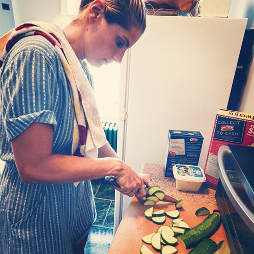 Teeny, on the prospect of a bigger cooking budget: “For this? THIS is the only way to make it. Thats it. I would have gotten some extra wine to drink with it.”