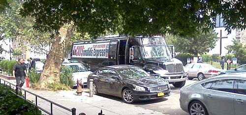 John Catsmiatidis mayoral campaign truck Brooklyn