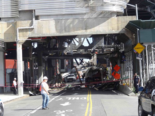 Smith-Ninth Street subway station accident collapse