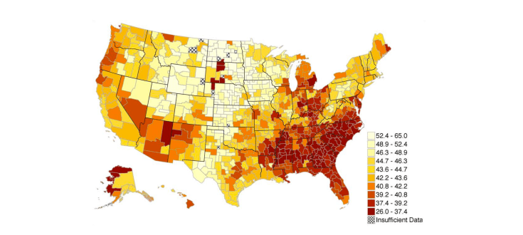 A map of where the rich get rich and the poor stay poor. That's how it goes. Everybody knows.