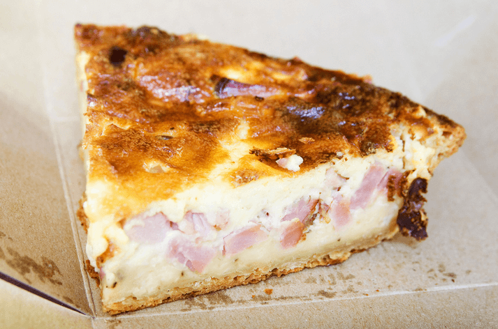 quiche at Almondine