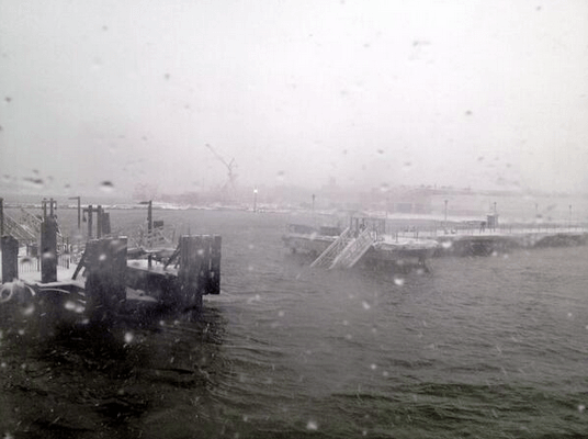 east river ferry passenger ramp has collapsed