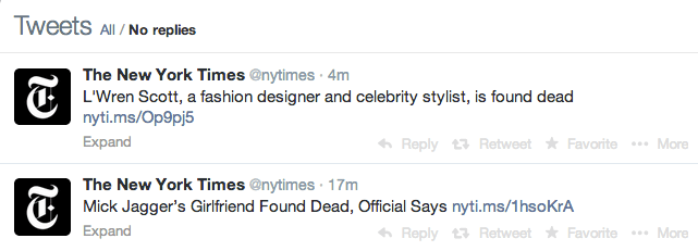 L'Wren Scott death Mick Jagger