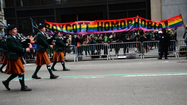st. patrick's day parade gay protest catholics