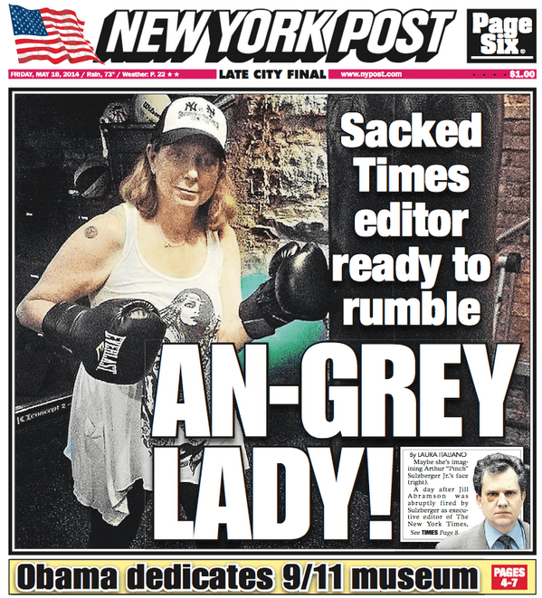 This New York Post cover of Jill Abramson is incredibly sexist.