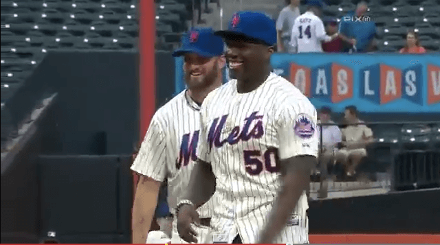Watch 50 Cent Throw World's Worst First Pitch At Last Night's Mets Game