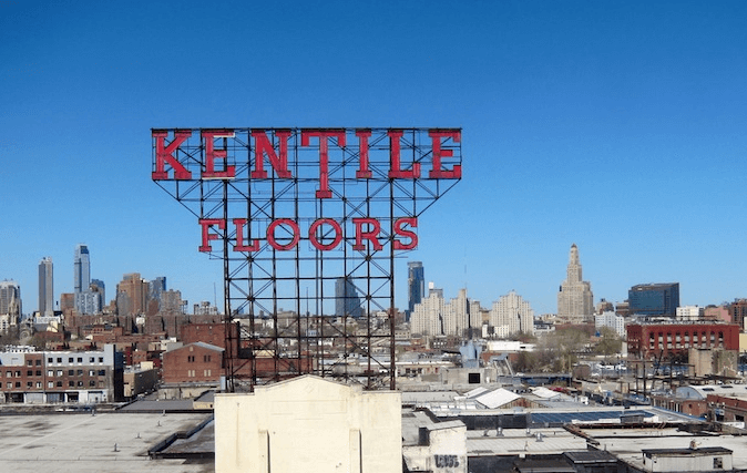 Kentile Floors Sign Coming Down But Not Going Away