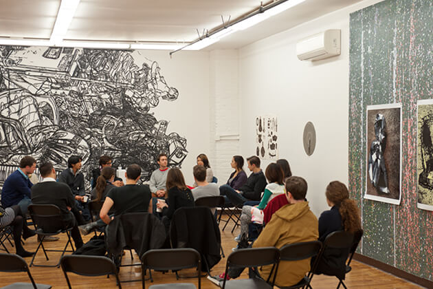 Panel discussion at The Active Space (Photo by Liz Clayman)