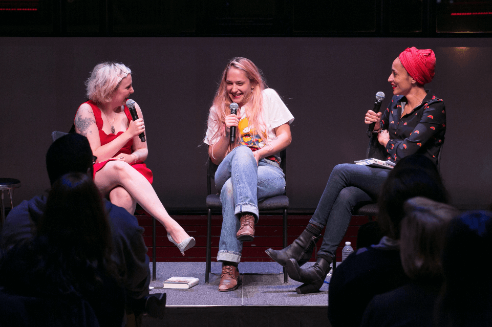 Lena Dunham, Jemima Kirke, and Zadie Smith Screen Shot 2014-10-22 at 11.21.20 AM