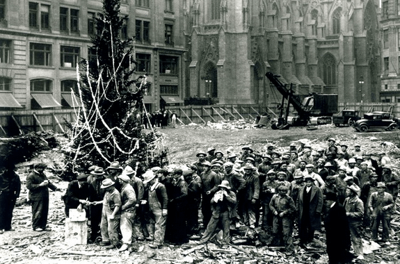 The original Rockefeller Center Christmas tree.