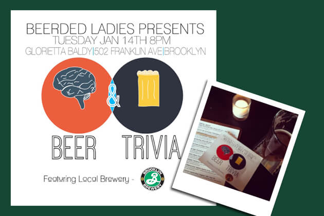 A flyer for Beer Geek Trivia at Glorietta Baldy.