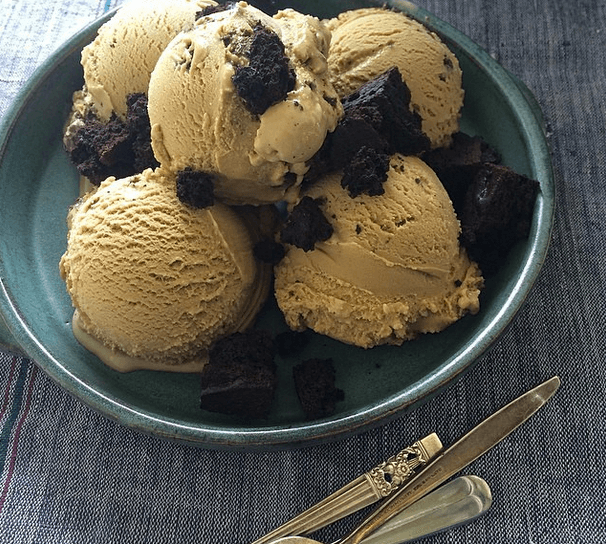 Butterscotch Ice Cream with Brownies Photo via Van Leeuwen's Instagram