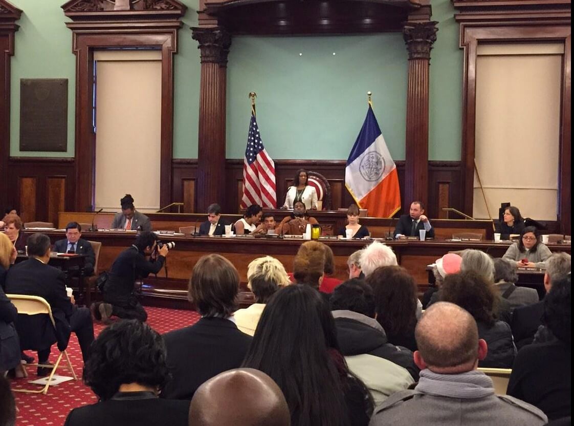 Committee on Housing and Buildings met today to discuss Airbnb (Photo: NYC Progressive Caucus)
