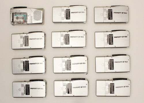 Some of WAAL's tape recorders. Photo: Wearealwayslistening.com
