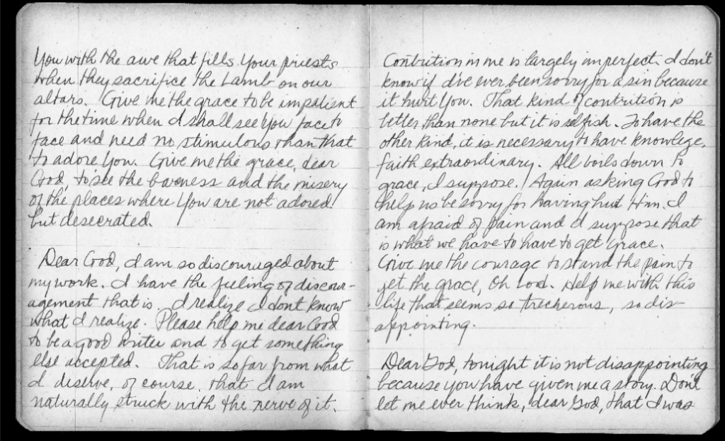 Flannery O'Connor's Prayer Journal photo via Flavor Wire