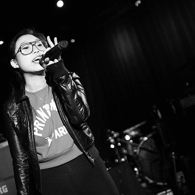 Performing live at Le Poisson Rouge c/o @Awkwafina IG