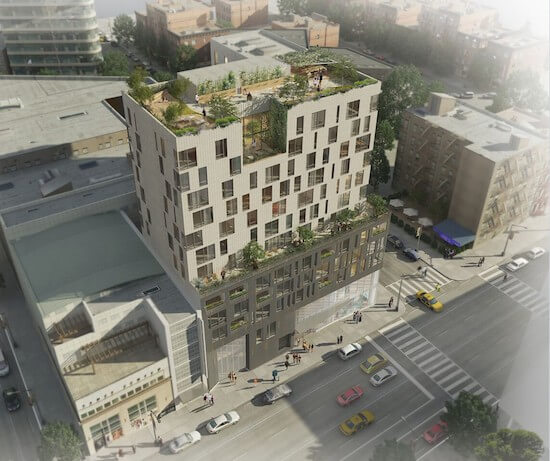 Rendering of 280 Ashland Place, future home of the Center for Fiction, by Dattner Architects and Bernheimer Architecture