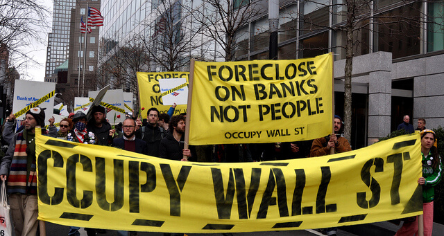 An Occupy protest from 2012. Photo: Michael Fleshman/Flickr Creative Commons