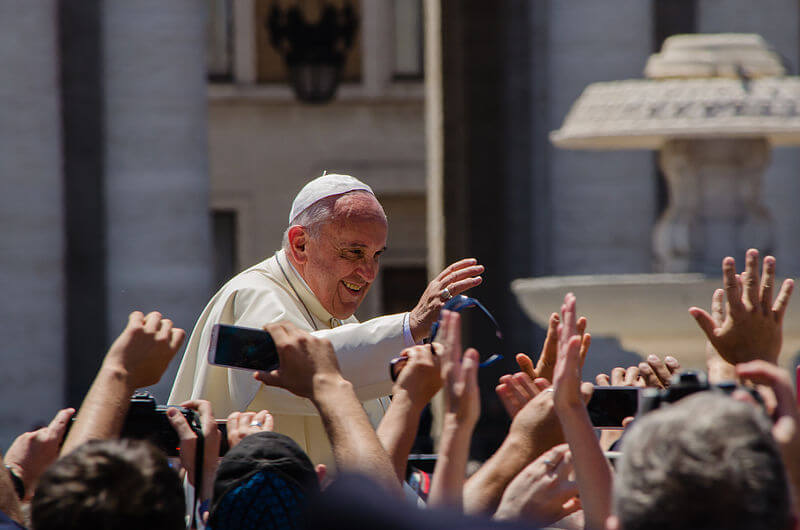 Pope Francis in St Peter's square - Vatican. Photo: Wikimedia Commons