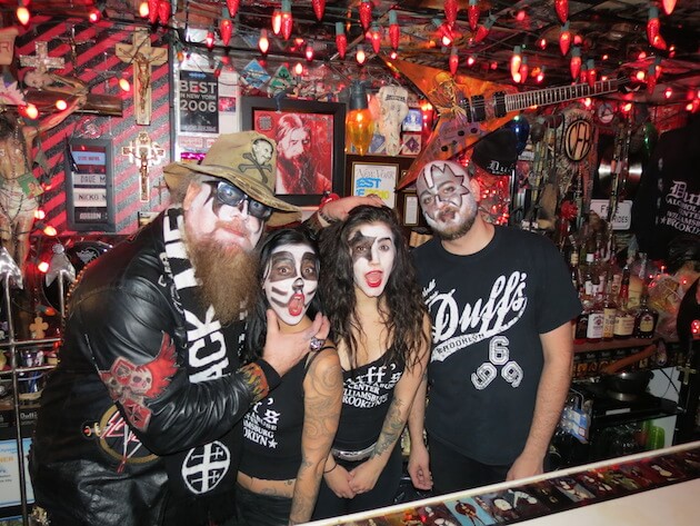 Duff and staff at the bar's anniversary party in 2015.  Courtesy of J. Duff.