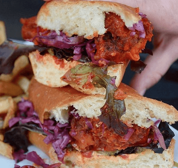 The Heyward Fried Chicken Sandwich photo via The Heyward's Instagram