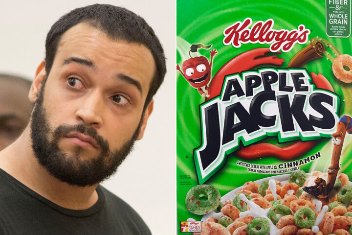 Jose Tavera, accused of selling heroin hidden in Apple Jacks boxes. Photo: John M. Mantel