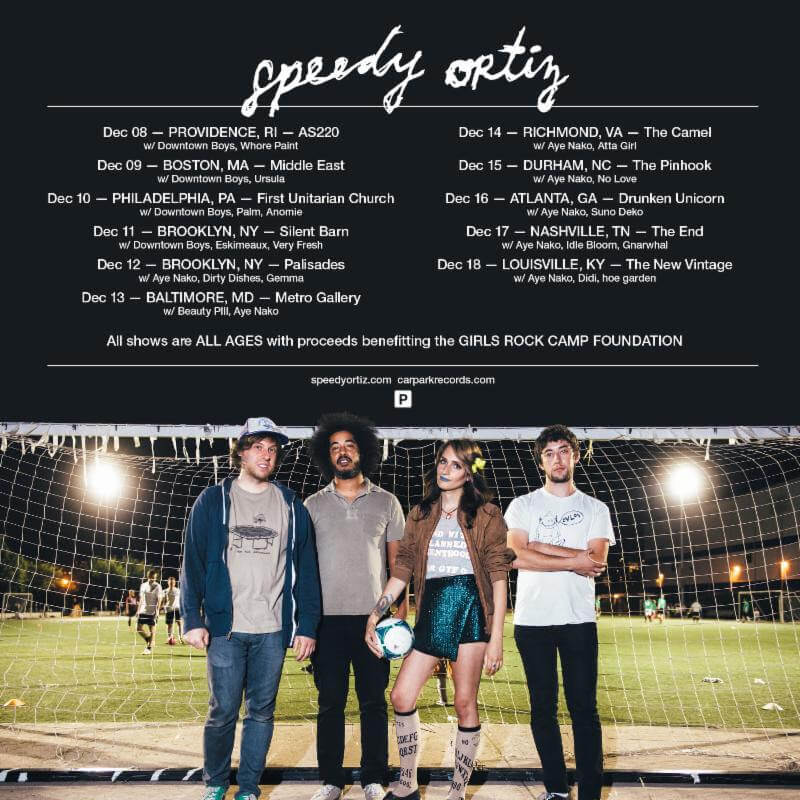 Speedy Ortiz All Ages Tour Girls Rock Camp Foundation
