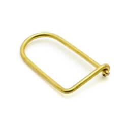 13 Brass key ring