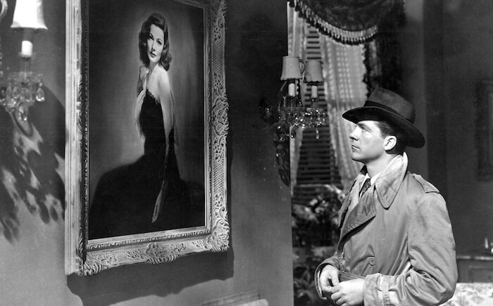 Gene Tierney and Dana Andrews in Otto Preminger’s LAURA (1944). Courtesy Film Forum via Photofest. Playing December 11/12